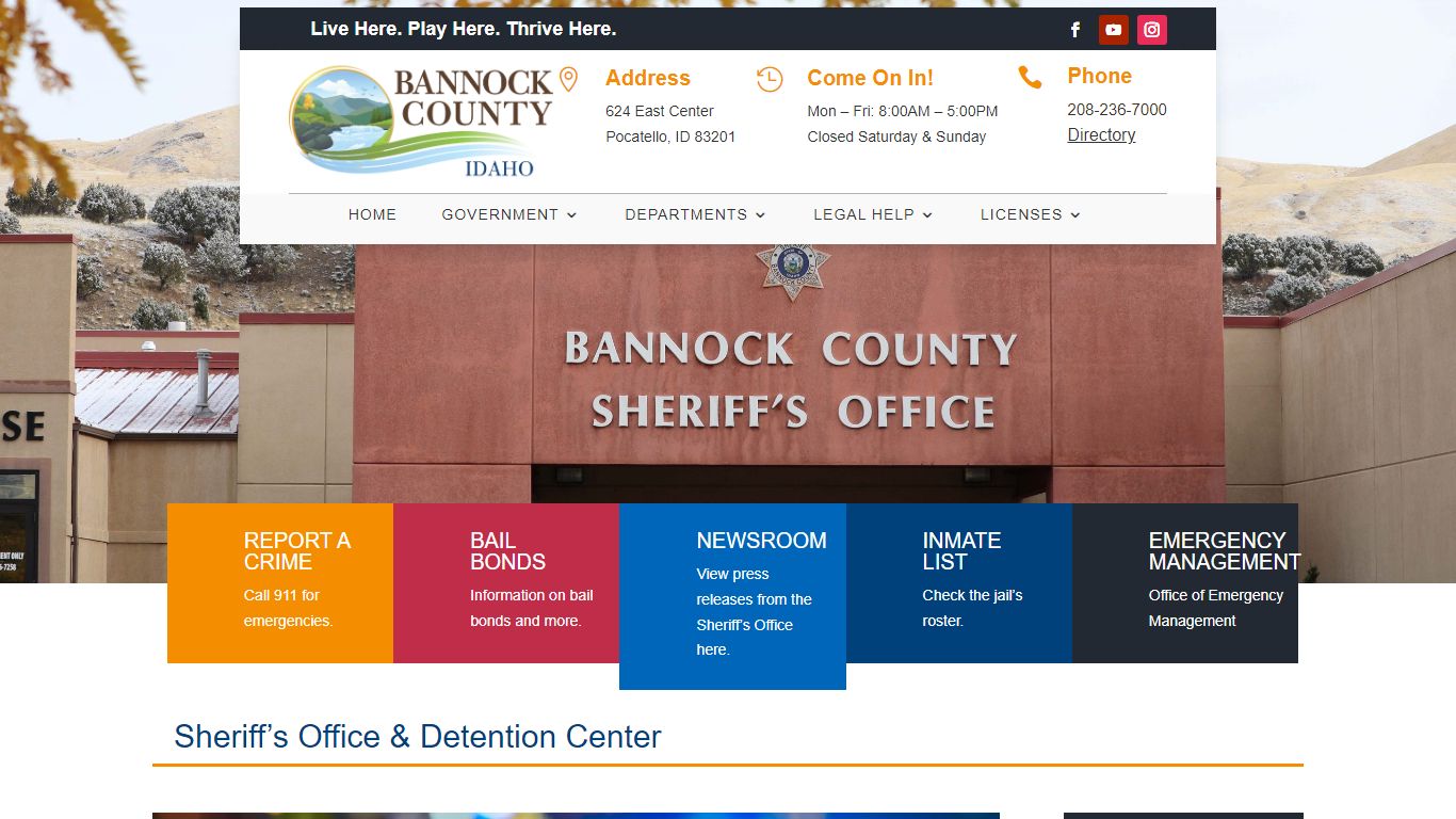 Sheriff | Bannock County